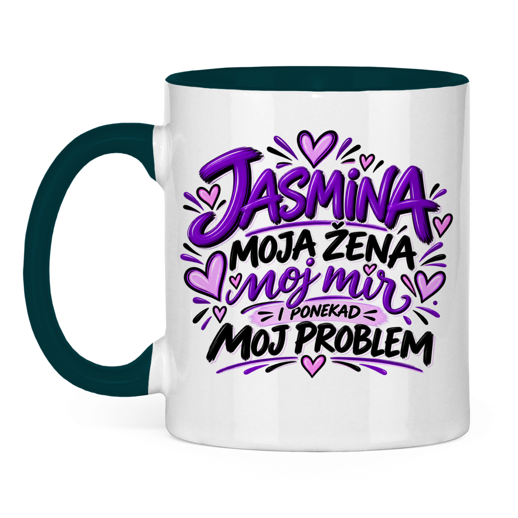 Dvobojna šolja Najbolja žena Jasmina