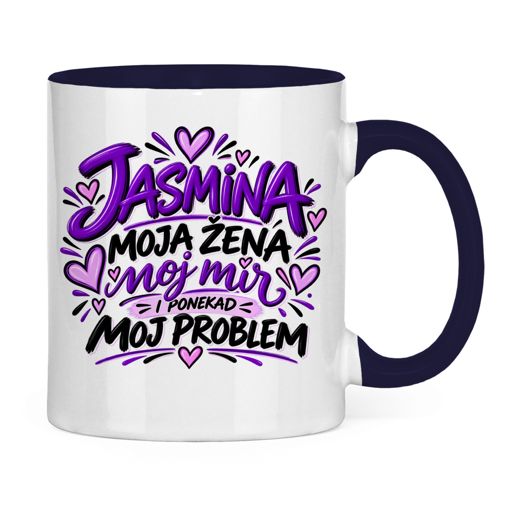 Dvobojna šolja Najbolja žena Jasmina
