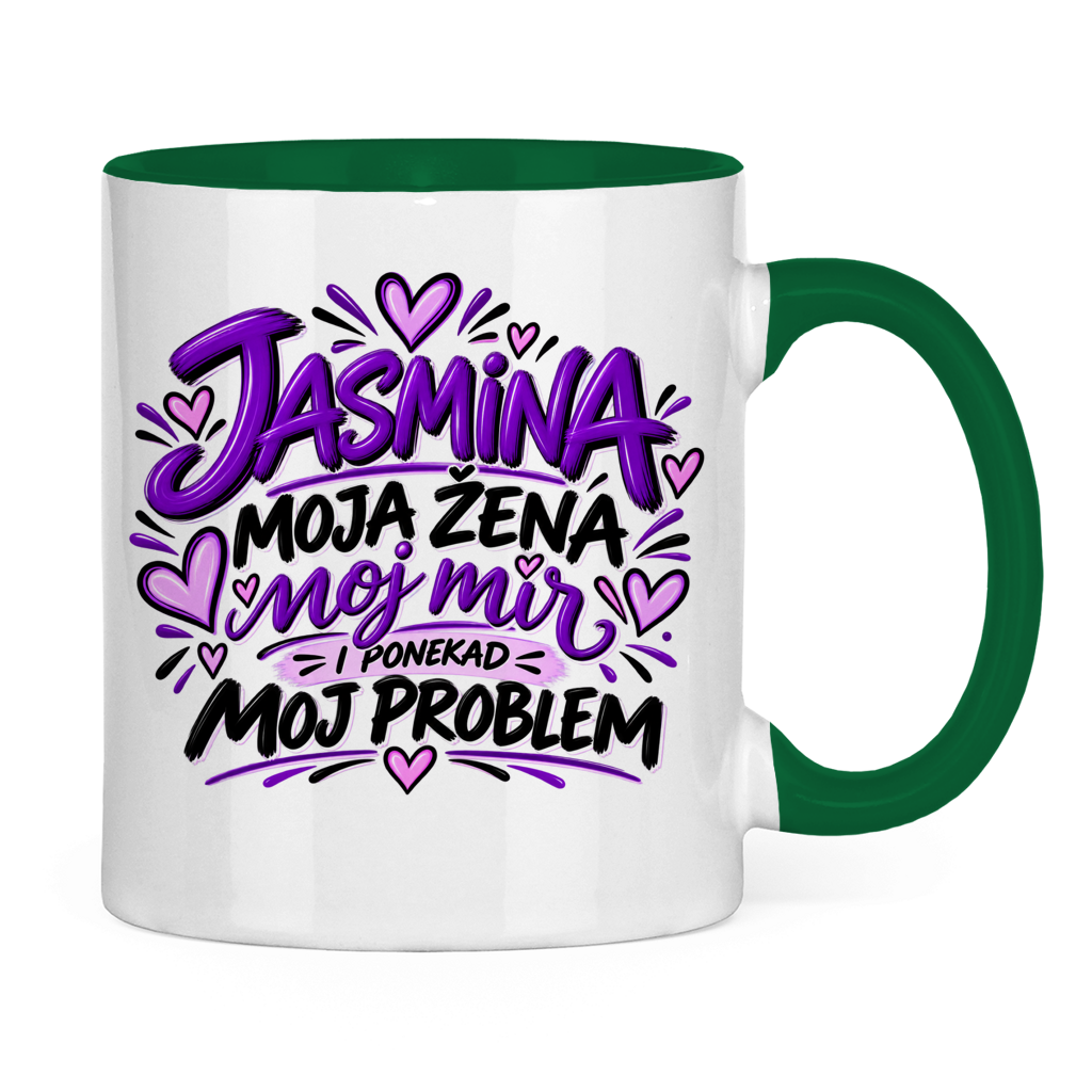 Dvobojna šolja Najbolja žena Jasmina