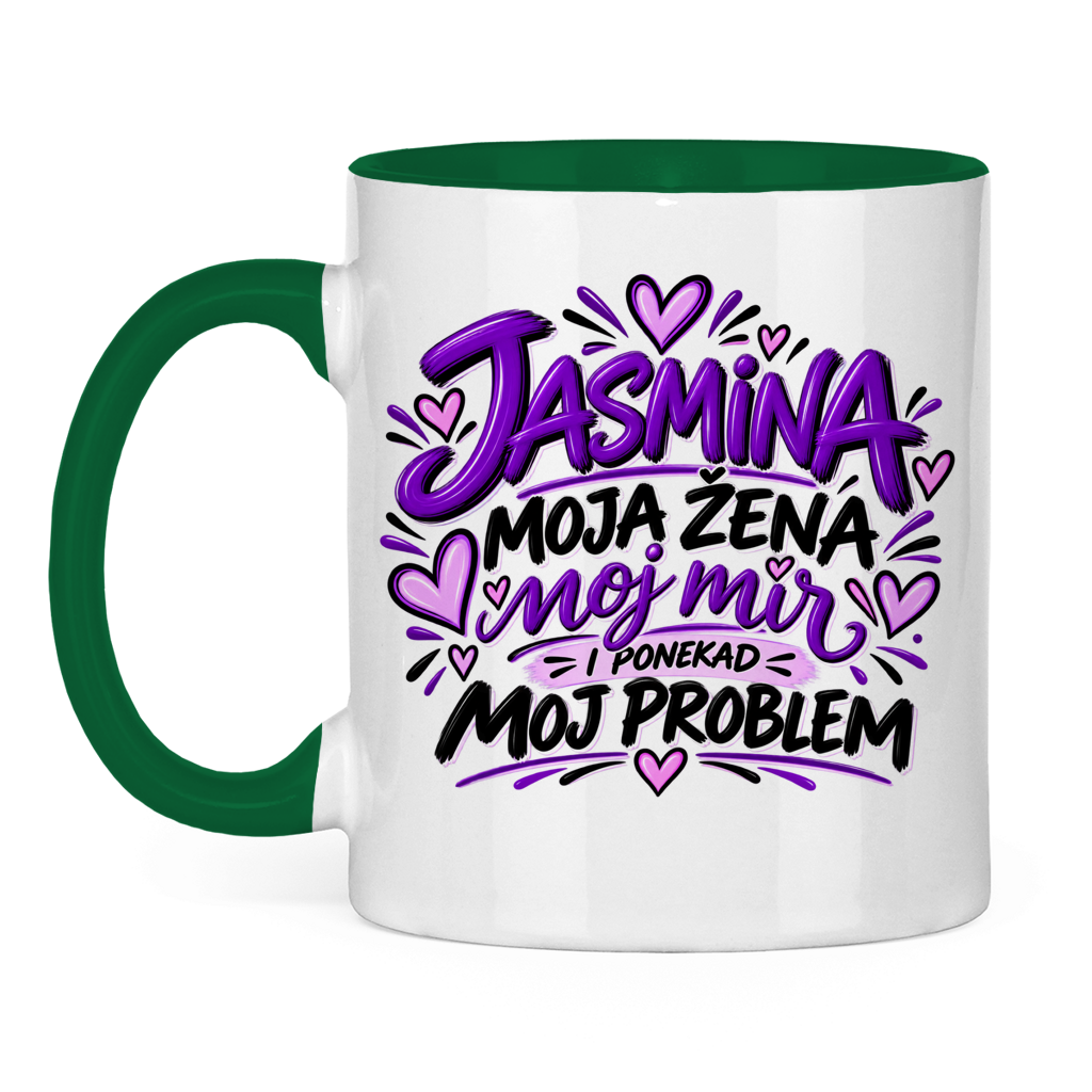 Dvobojna šolja Najbolja žena Jasmina