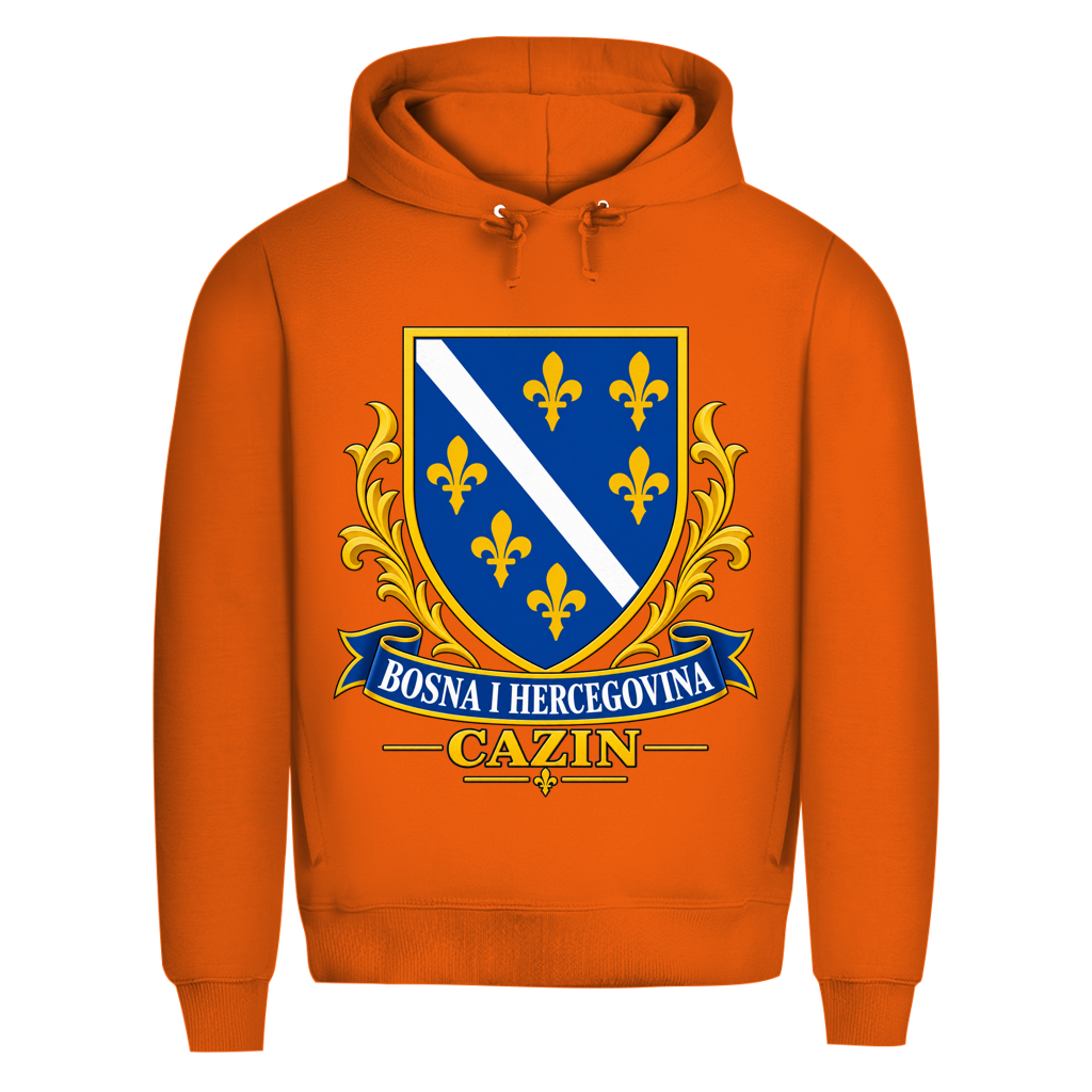 Herren Premium Bio Hoodie Bosna i Hercegovina Grb Cazin
