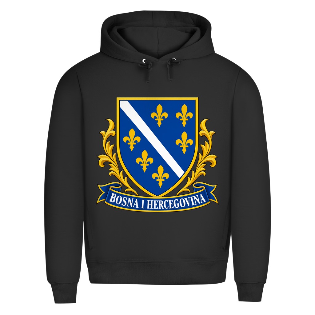 Herren Premium Bio Hoodie Bosna i Hercegovina Grb
