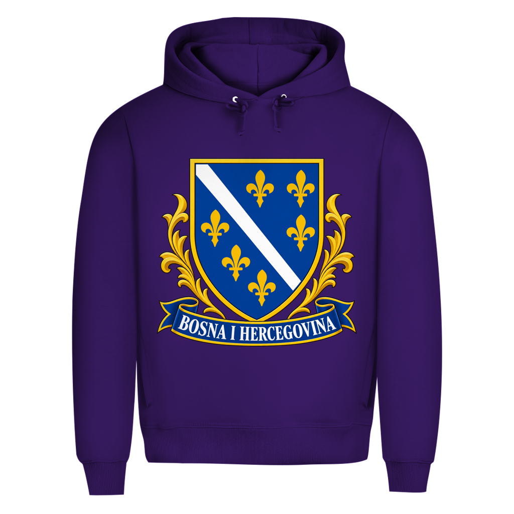 Herren Premium Bio Hoodie Bosna i Hercegovina Grb