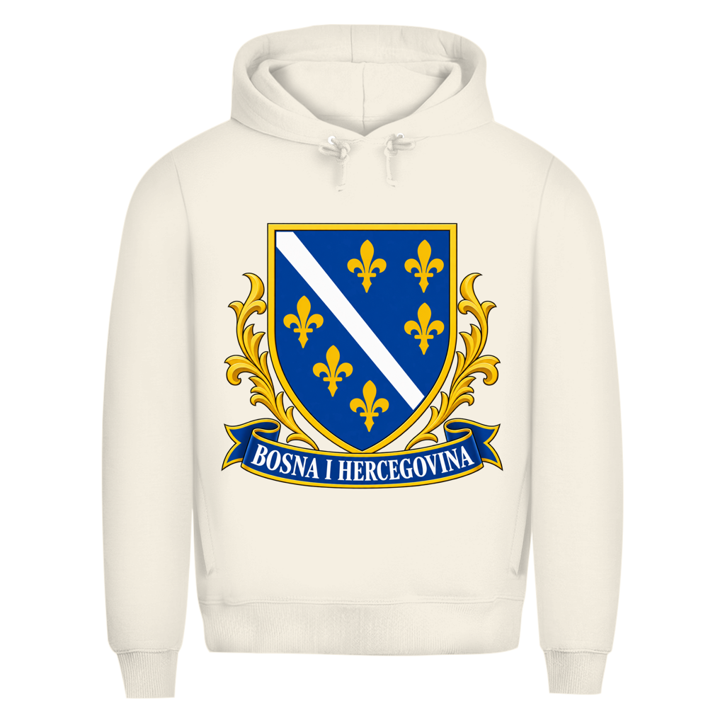 Herren Premium Bio Hoodie Bosna i Hercegovina Grb | Weitere Farben