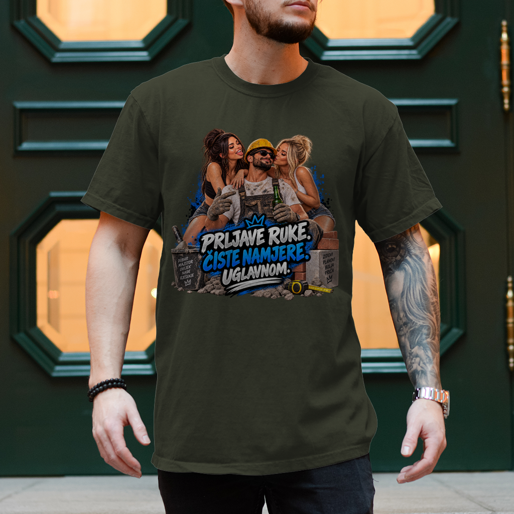 Herren T-Shirt Bauarbeiter – Prljave ruke, čiste namjere. Uglavnom.