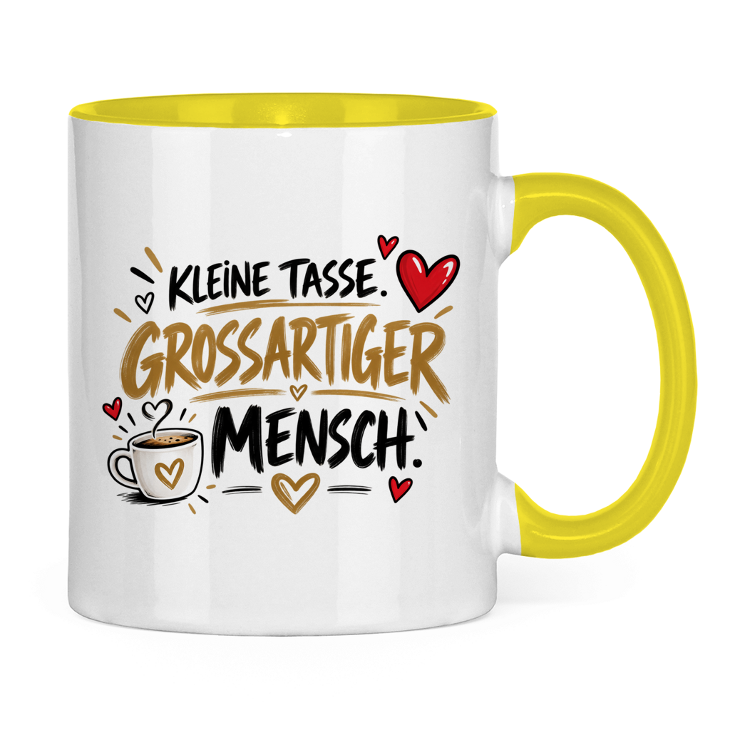 Tasse „Kleine Tasse, großartiger Mensch“ – Geschenk für Lieblingsmenschen