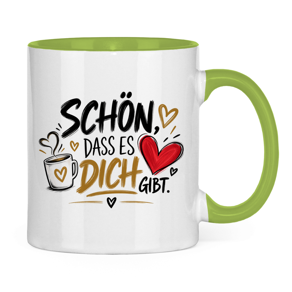 Tasse „Schön, dass es dich gibt“ – Geschenk für Lieblingsmenschen