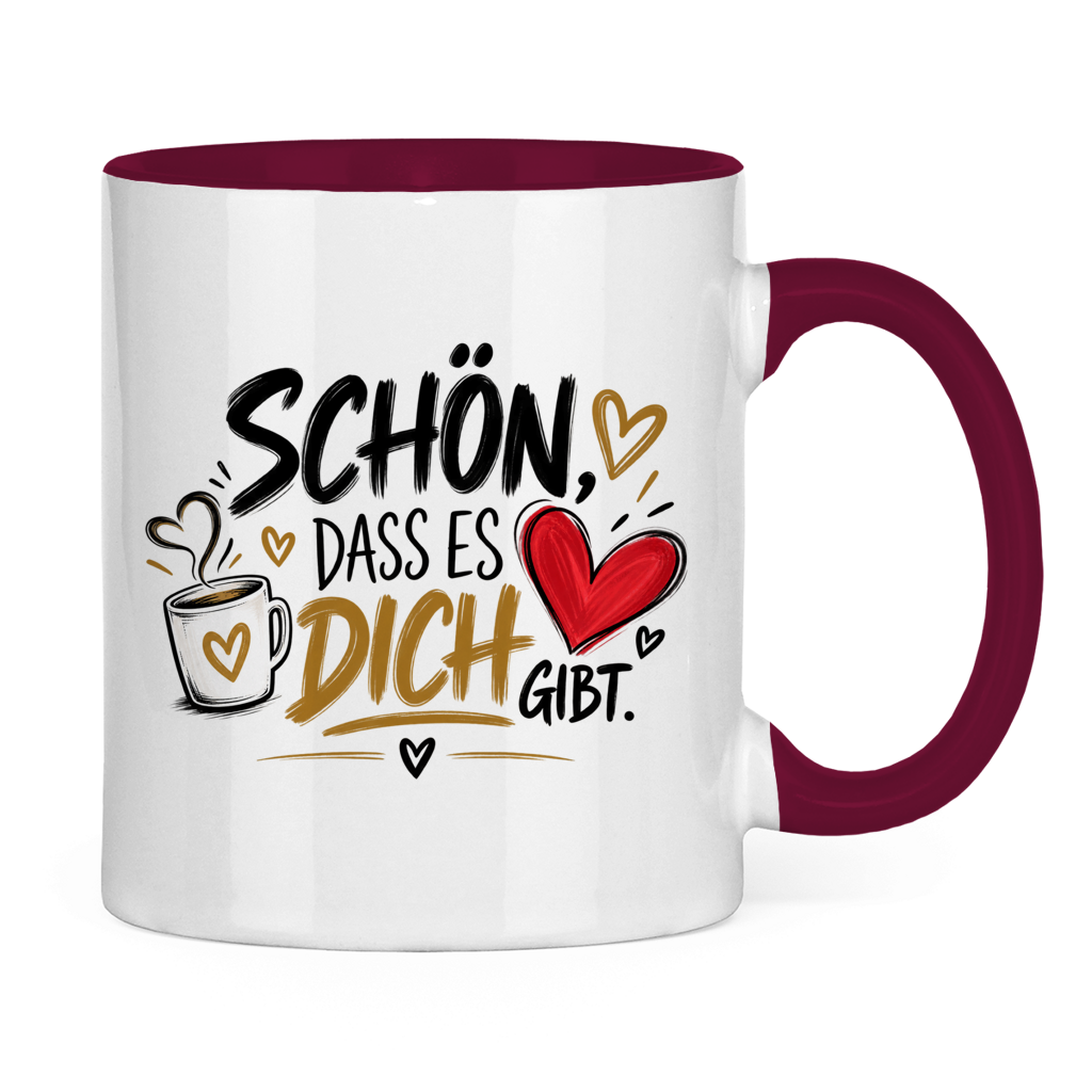 Tasse „Schön, dass es dich gibt“ – Geschenk für Lieblingsmenschen
