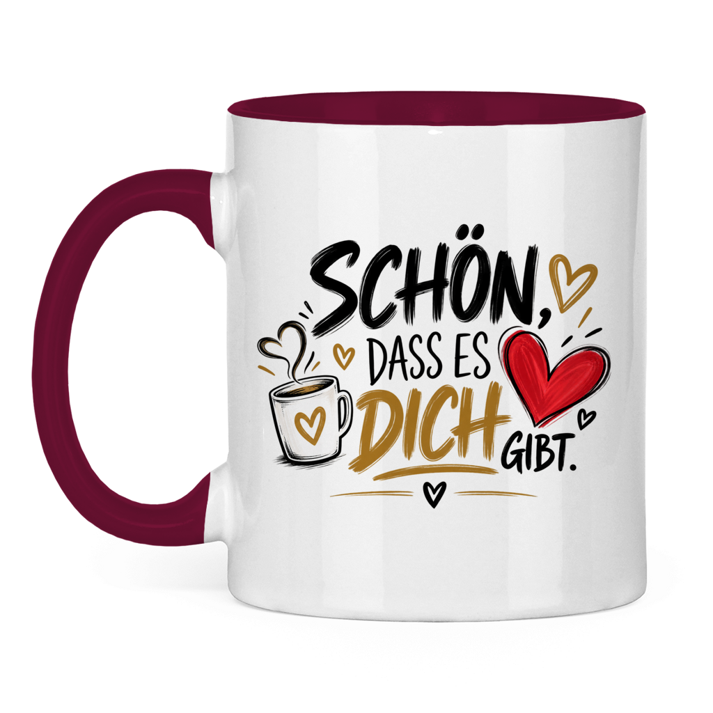 Tasse „Schön, dass es dich gibt“ – Geschenk für Lieblingsmenschen