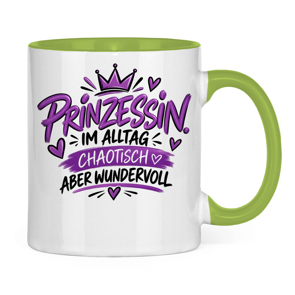 Tasse „Prinzessin im Alltag – chaotisch aber wundervoll“ – Lustige Geschenkidee
