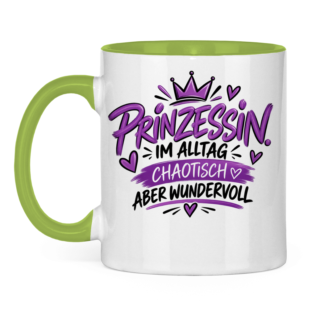 Tasse „Prinzessin im Alltag – chaotisch aber wundervoll“ – Lustige Geschenkidee