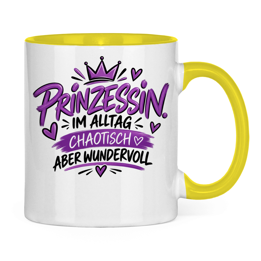 Tasse „Prinzessin im Alltag – chaotisch aber wundervoll“ – Lustige Geschenkidee