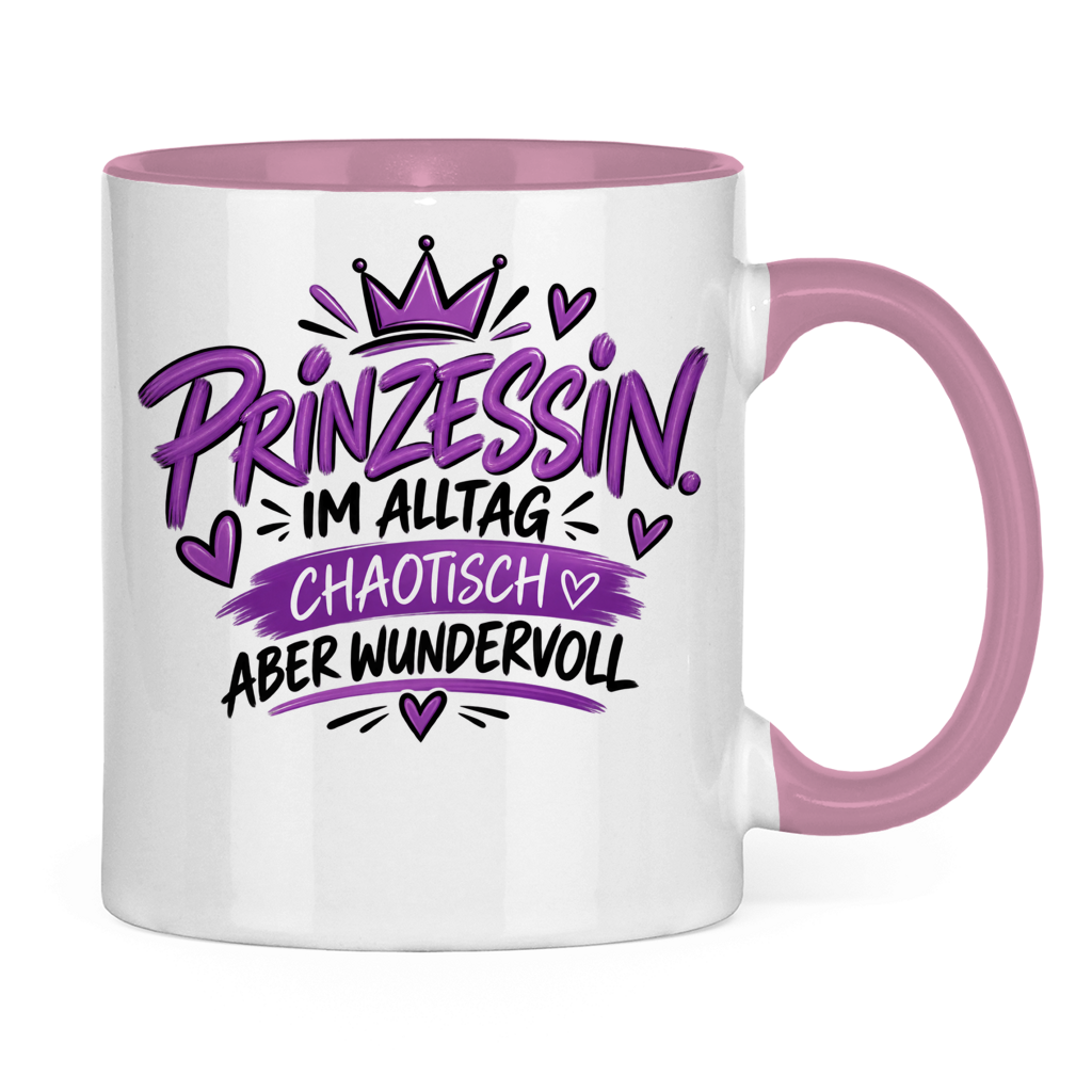 Tasse „Prinzessin im Alltag – chaotisch aber wundervoll“ – Lustige Geschenkidee
