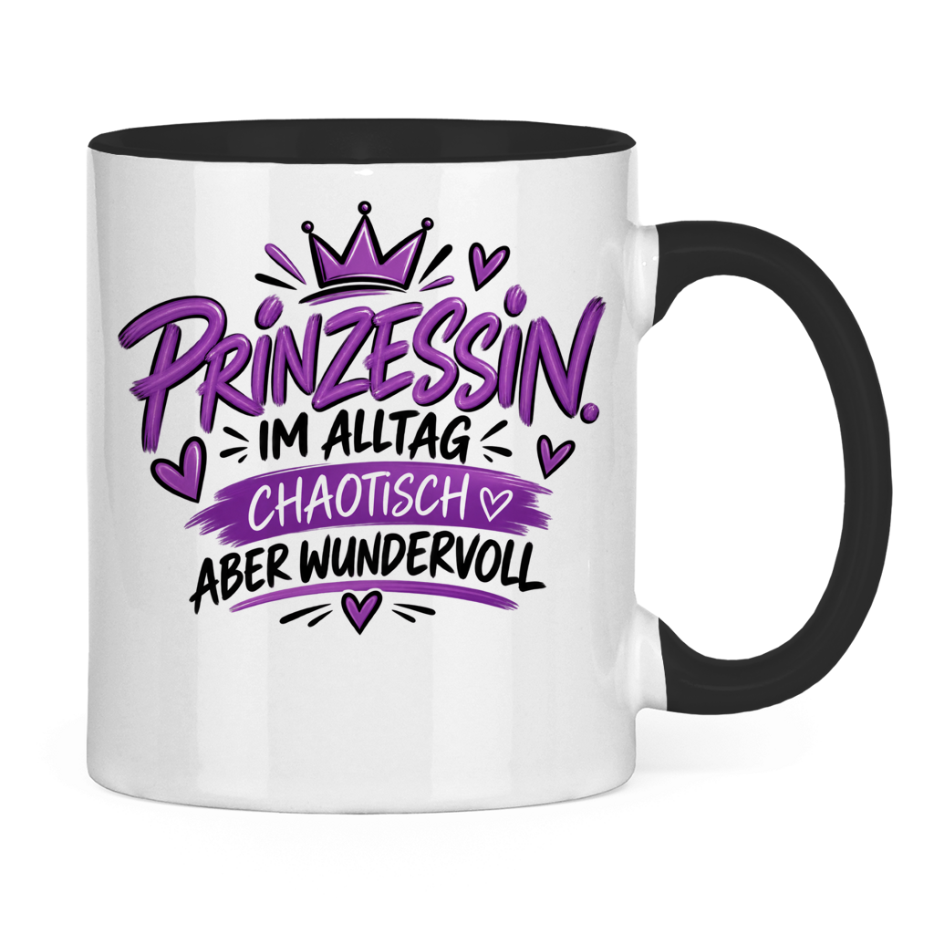 Tasse „Prinzessin im Alltag – chaotisch aber wundervoll“ – Lustige Geschenkidee