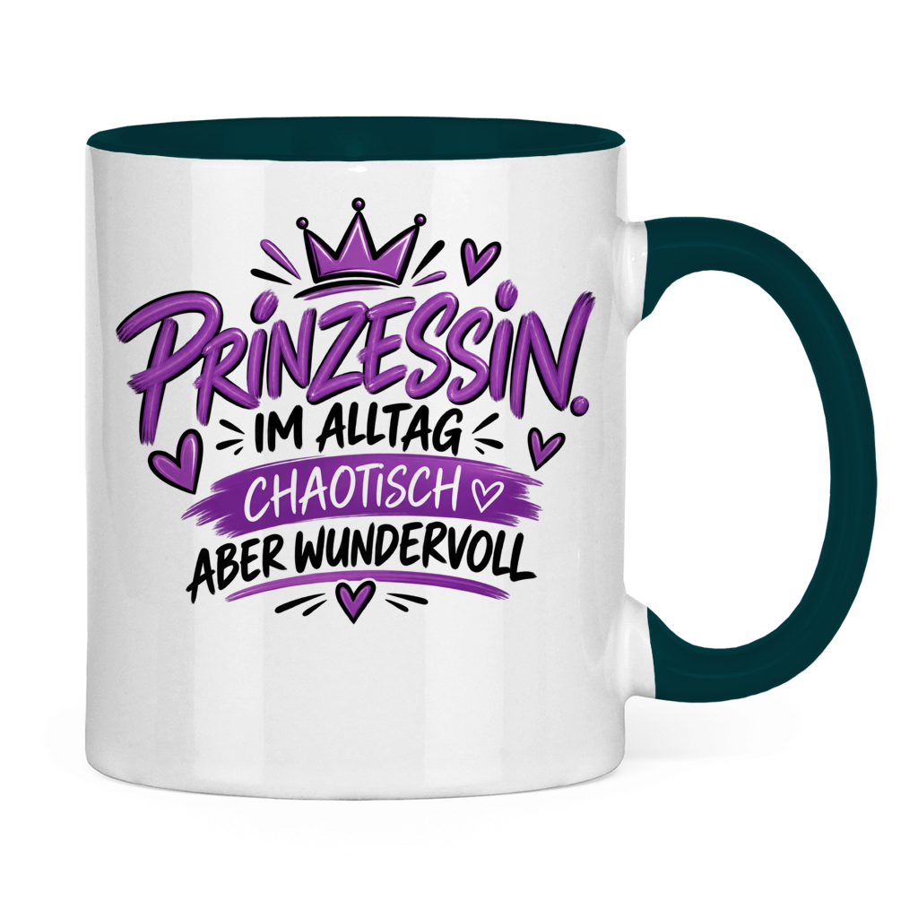Tasse „Prinzessin im Alltag – chaotisch aber wundervoll“ – Lustige Geschenkidee
