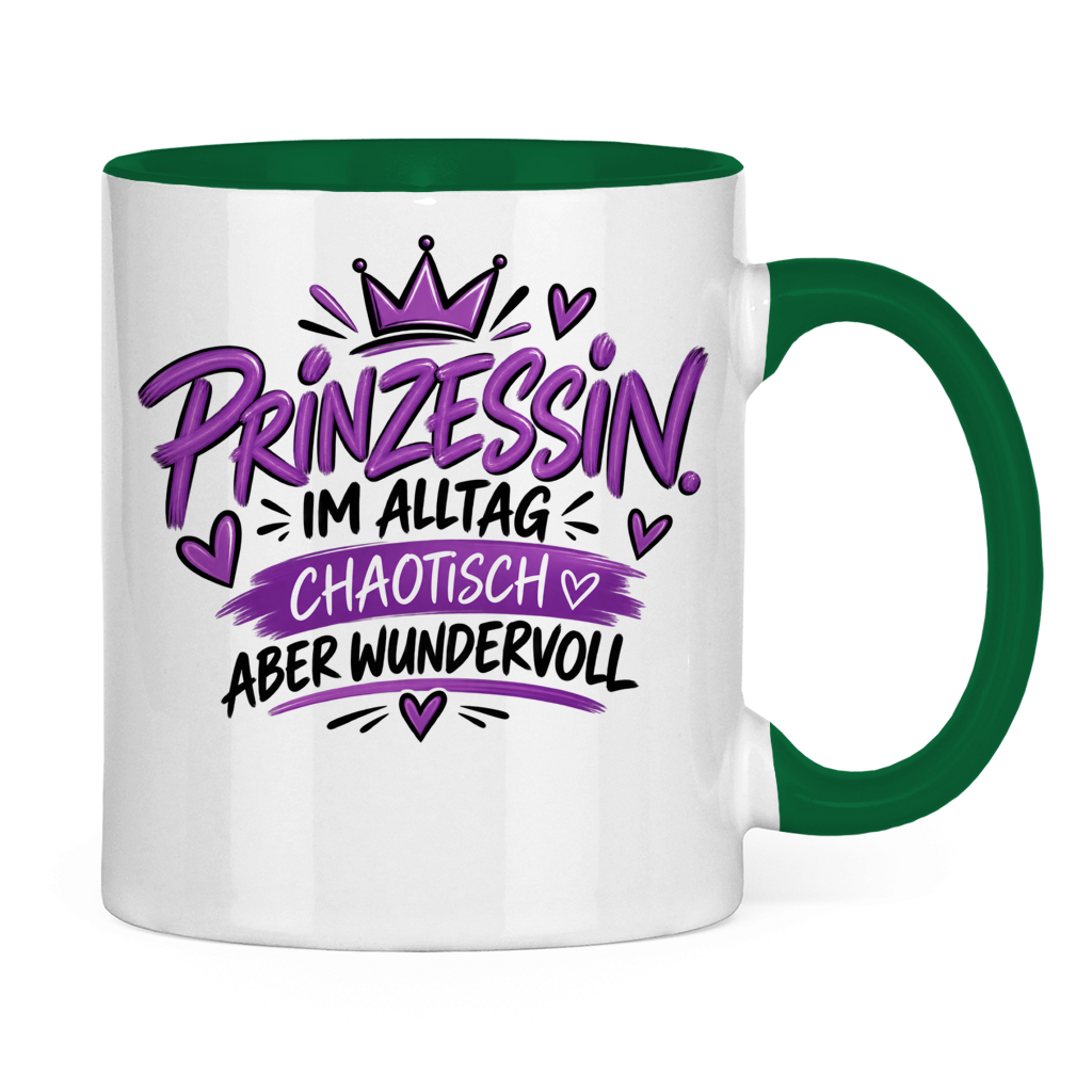 Tasse „Prinzessin im Alltag – chaotisch aber wundervoll“ – Lustige Geschenkidee