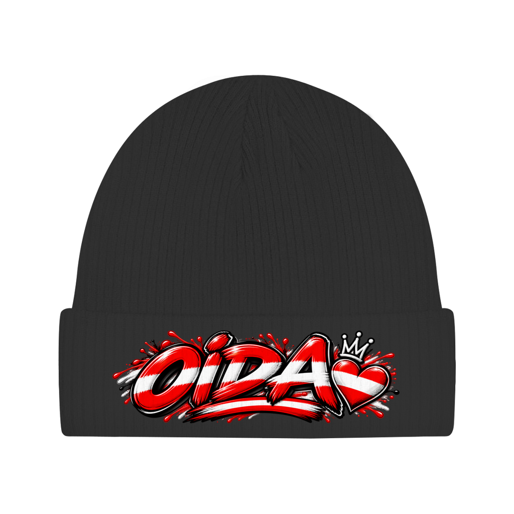 Österreich Beanie aus Bio-Baumwolle – OIDA