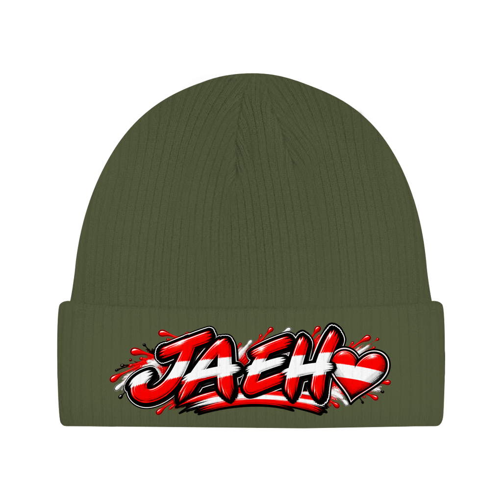 Österreich Beanie aus Bio-Baumwolle – JA EH