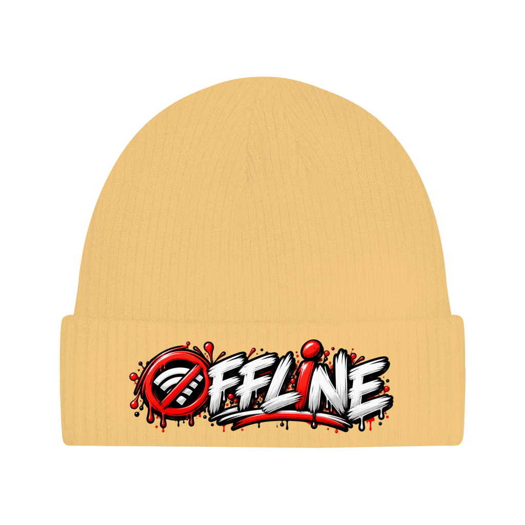 Beanie aus Bio-Baumwolle - Offline