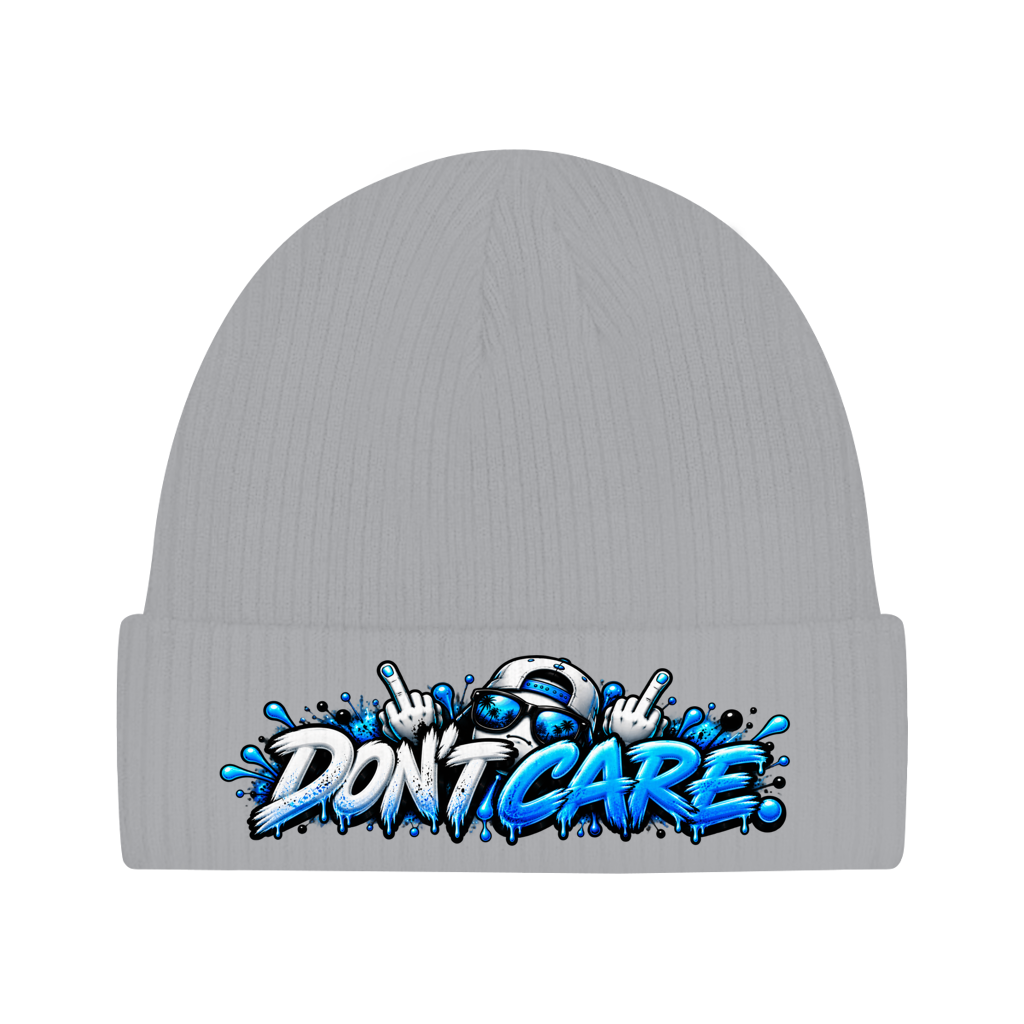 Beanie aus Bio-Baumwolle - Do not care