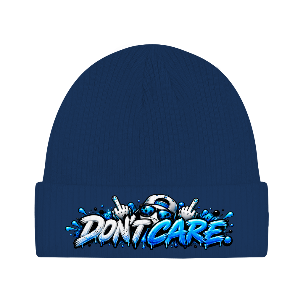 Beanie aus Bio-Baumwolle - Do not care