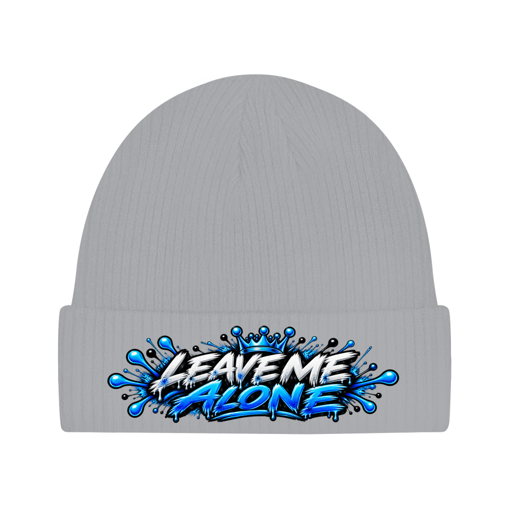 Beanie aus Bio-Baumwolle - Leave me alone