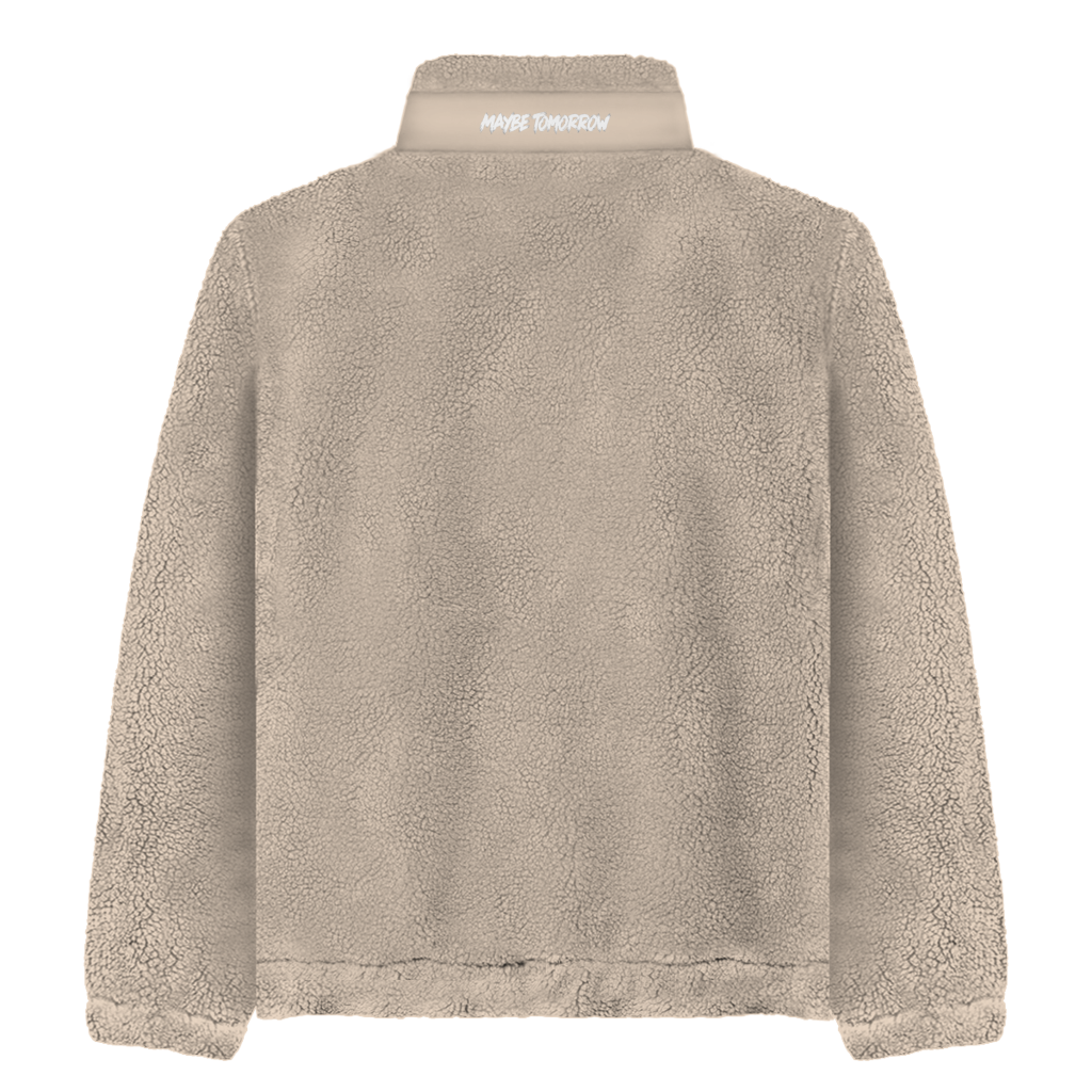 Not Today Maybe Tomorrow Sherpa Jacke – Unisex Statement Fleece Jacke