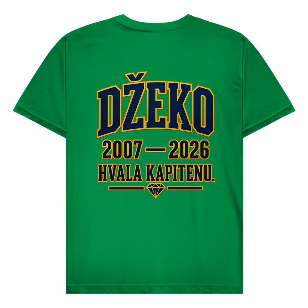 Džeko 11 Herren T-Shirt – 2007–2026 Hvala Kapitenu | Bosnien Fan Shirt