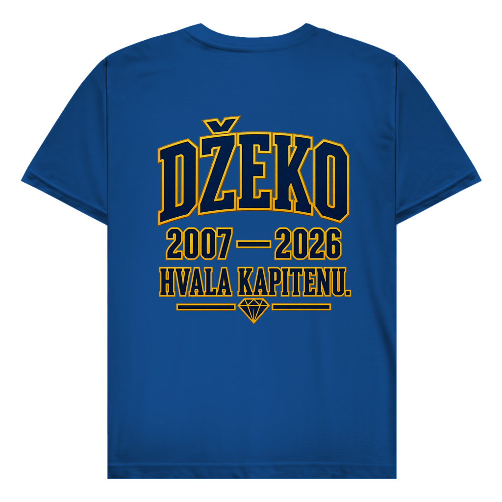 Džeko 11 Herren T-Shirt – 2007–2026 Hvala Kapitenu | Bosnien Fan Shirt