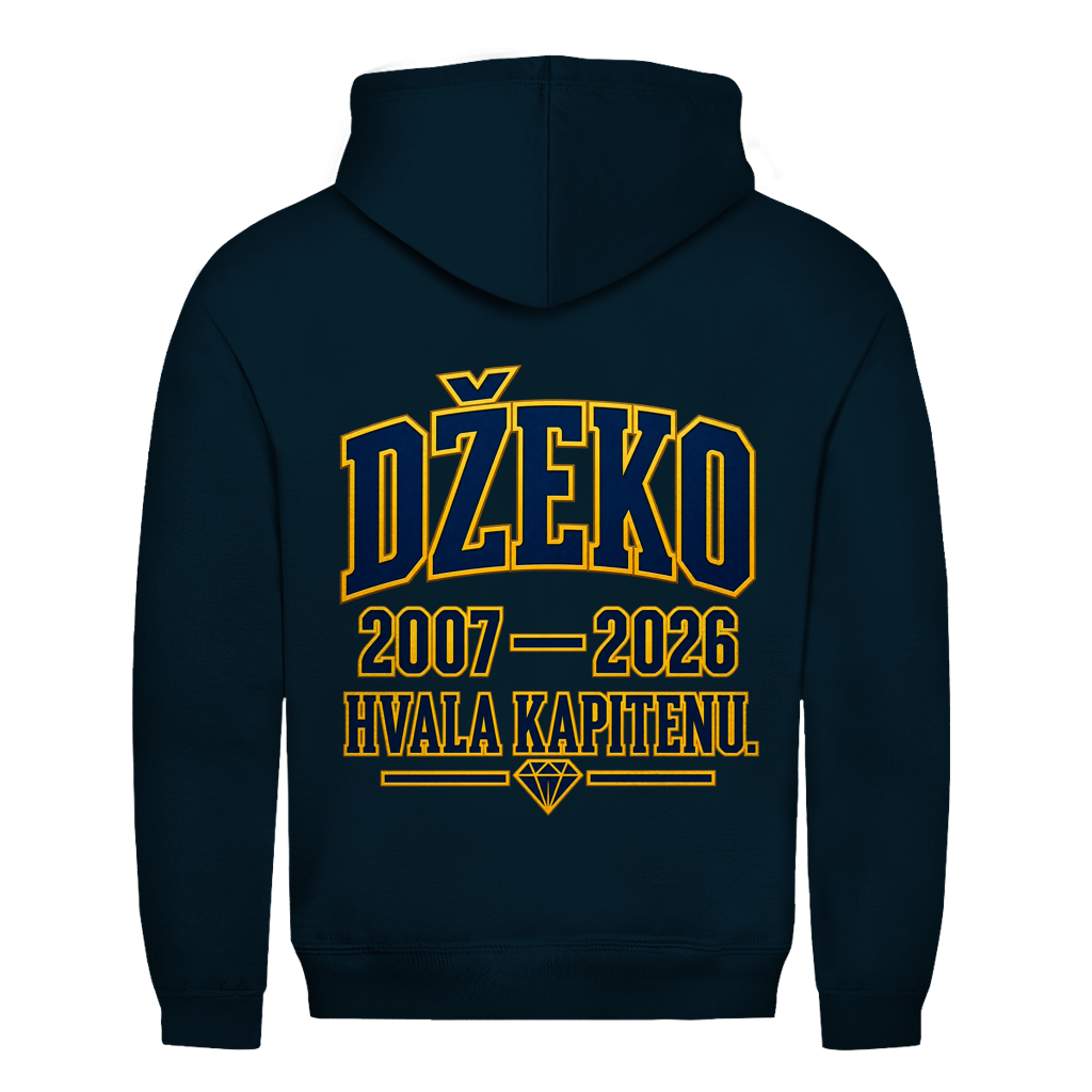 Džeko 11 Herren Hoodie – 2007–2026 Hvala Kapitenu | Bosnien Fan Hoodie