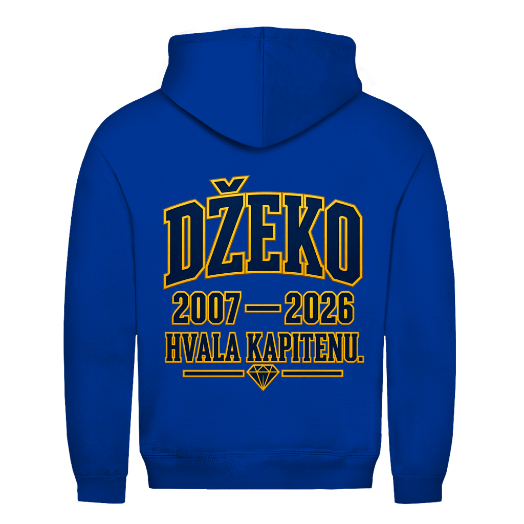 Džeko 11 Herren Hoodie – 2007–2026 Hvala Kapitenu | Bosnien Fan Hoodie