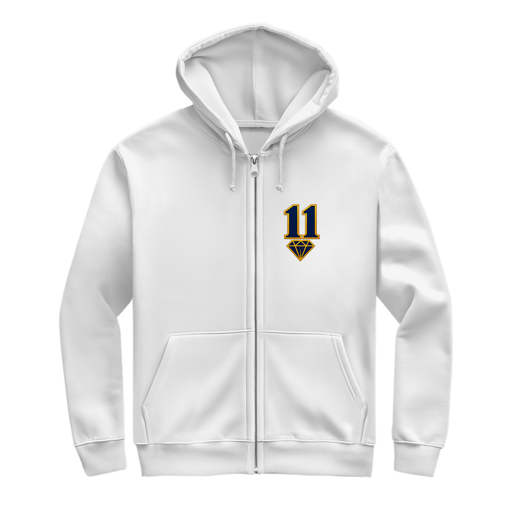 Džeko 11 Herren Zipper Hoodie – 2007–2026 | Hvala Kapitenu | Bosnien Fan Hoodie