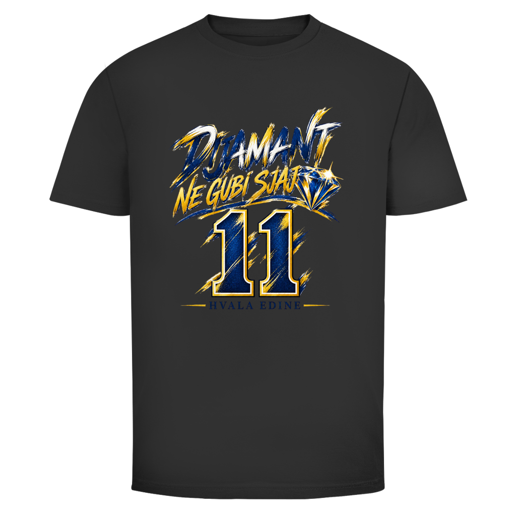 Dijamant ne gubi sjaj 11 Herren T-Shirt – Hvala Edine | Bosnien Fußball Shirt