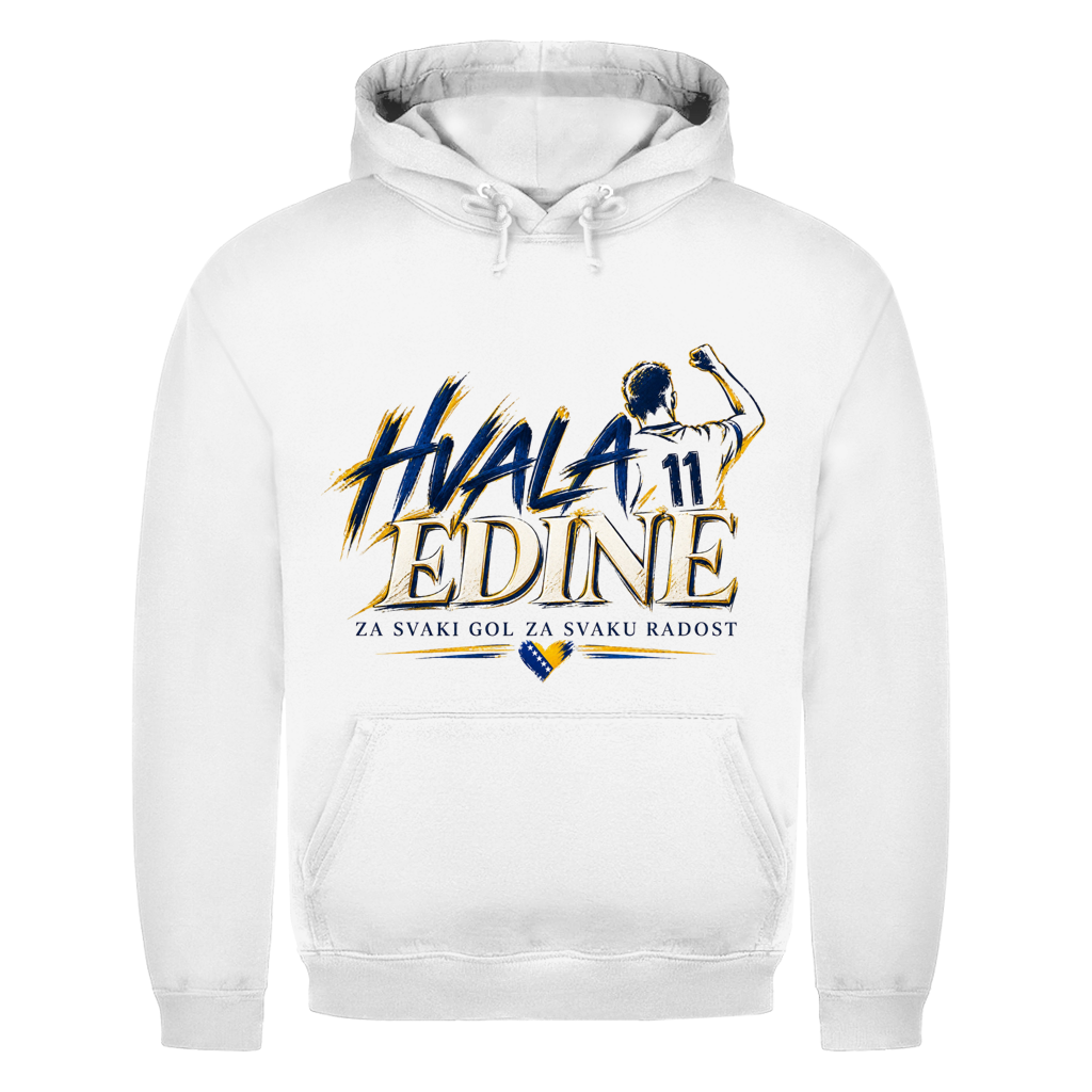 Hvala Edine 11 Herren Hoodie – Za svaki gol, za svaku radost | Bosnien Fußball