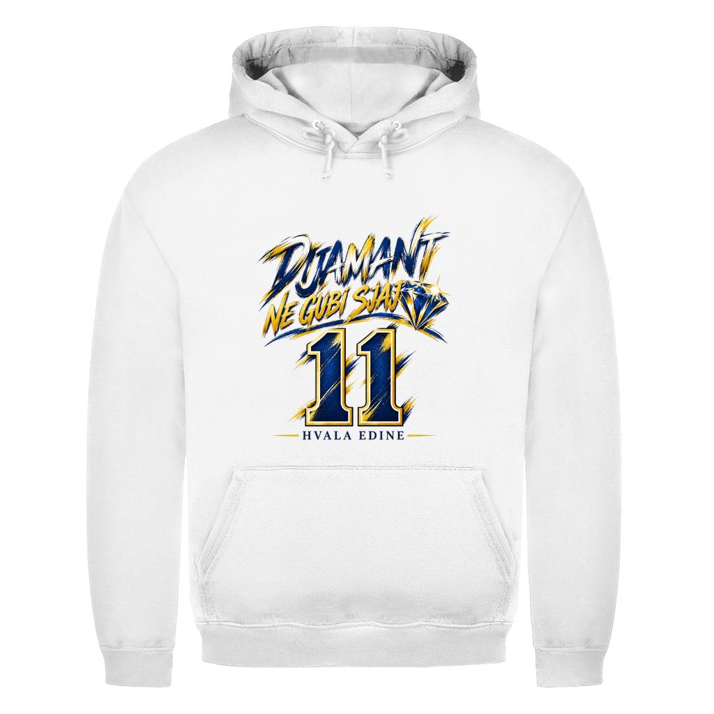 Dijamant ne gubi sjaj 11 Herren Hoodie – Hvala Edine | Bosnien Fußball Hoodie