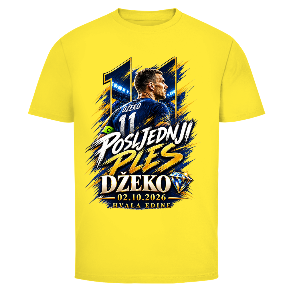 Posljednji Ples Džeko 11 Herren T-Shirt – 02.10.2026 Hvala Edine | Bosnien Fußball