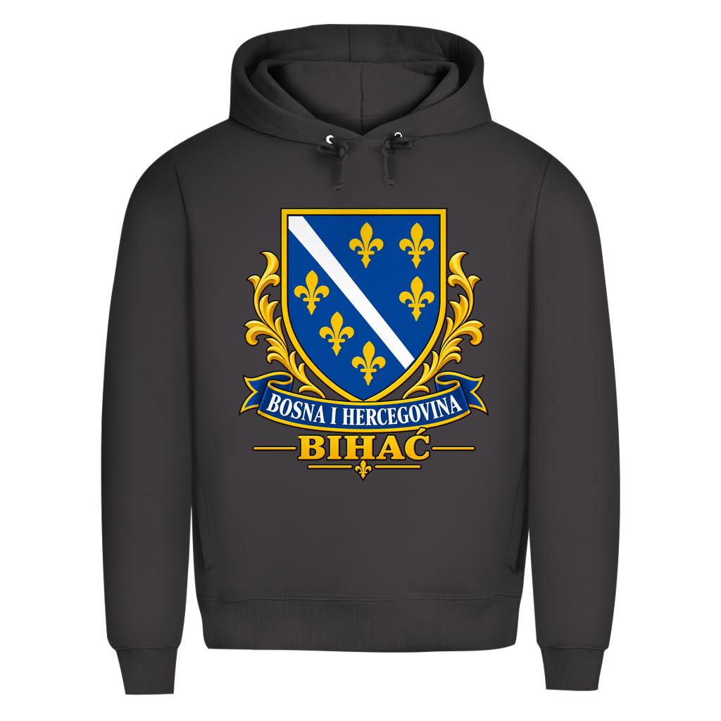 Herren Premium Bio Hoodie Bosanski Grb Bihac