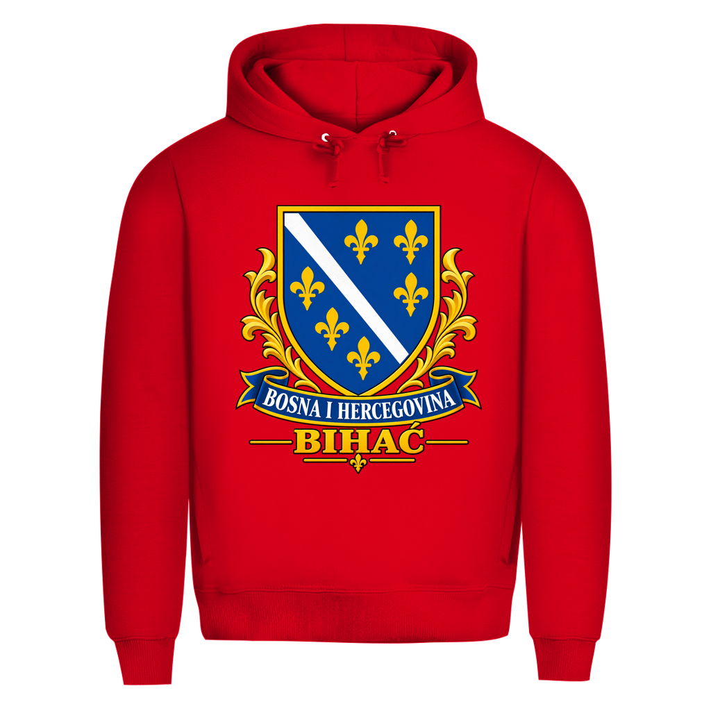 Herren Premium Bio Hoodie Bosanski Grb Bihac