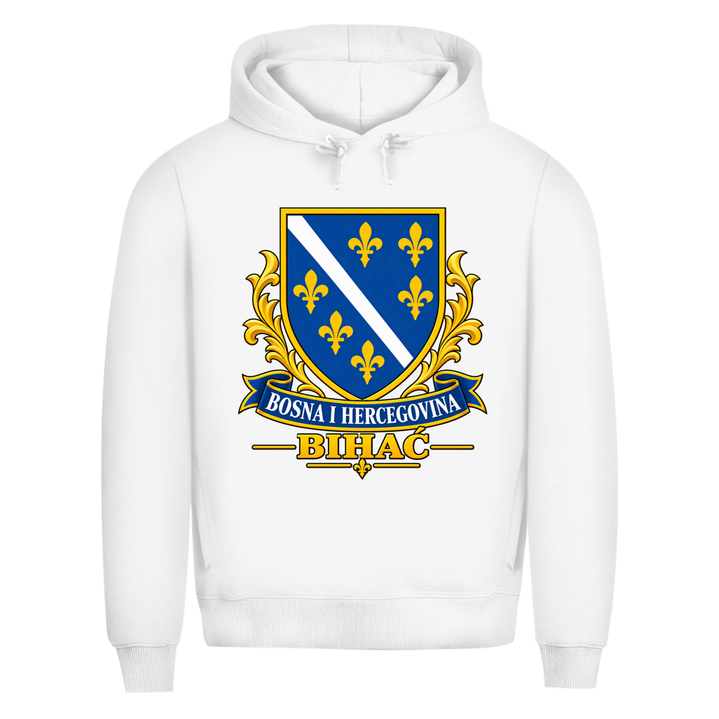 Herren Premium Bio Hoodie Bosanski Grb Bihac