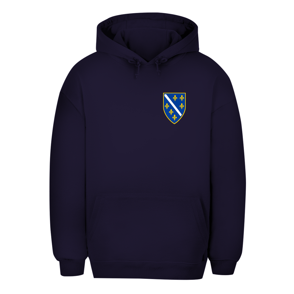 Unisex oversized dukserica Bosna – bosanski grb desno | BiH