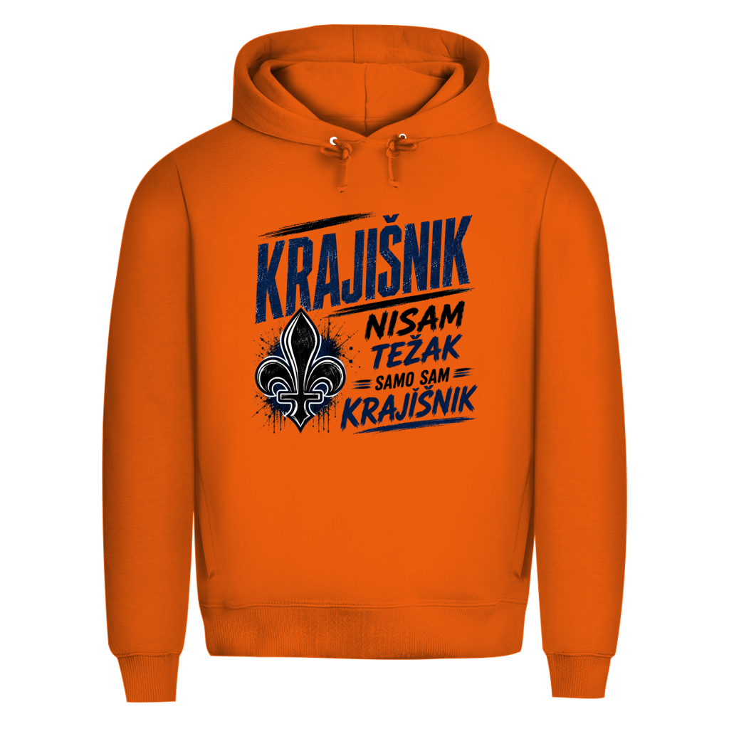 KRAJIŠNIK Herren Premium Bio Hoodie - Nisam tezak samo sam Krajisnik