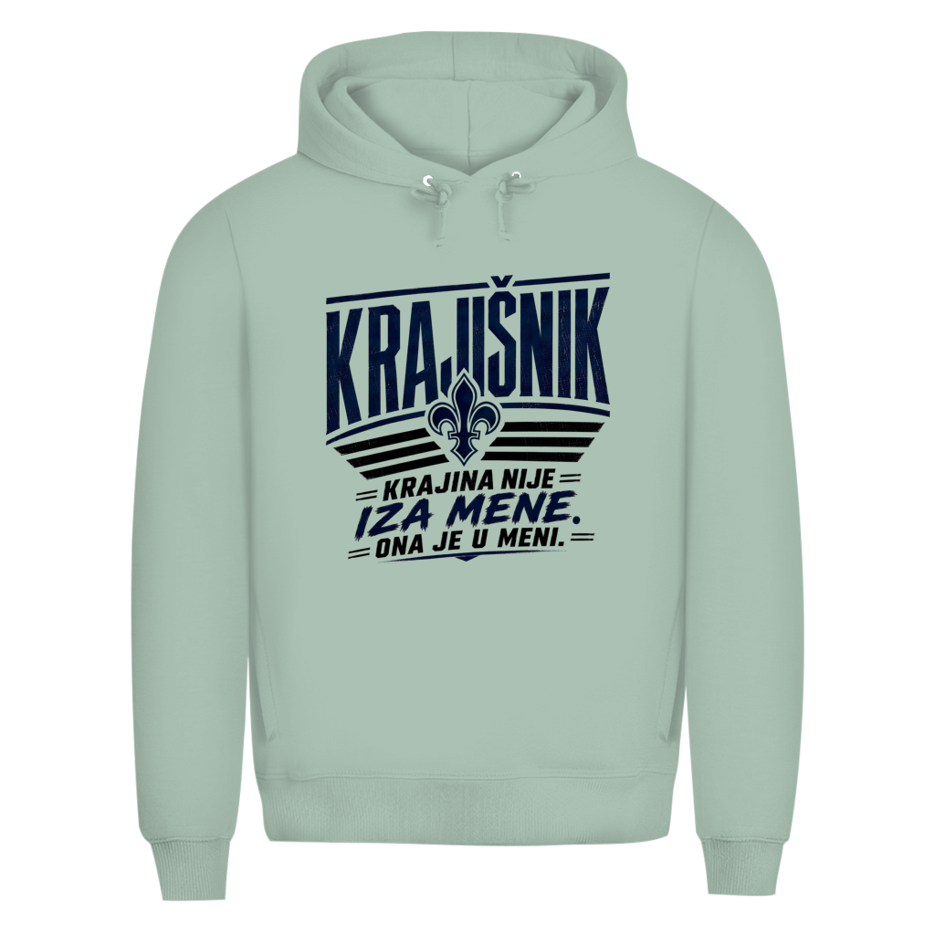 KRAJIŠNIK Herren Premium Bio Hoodie - Krajina nije iza mene ona je u meni