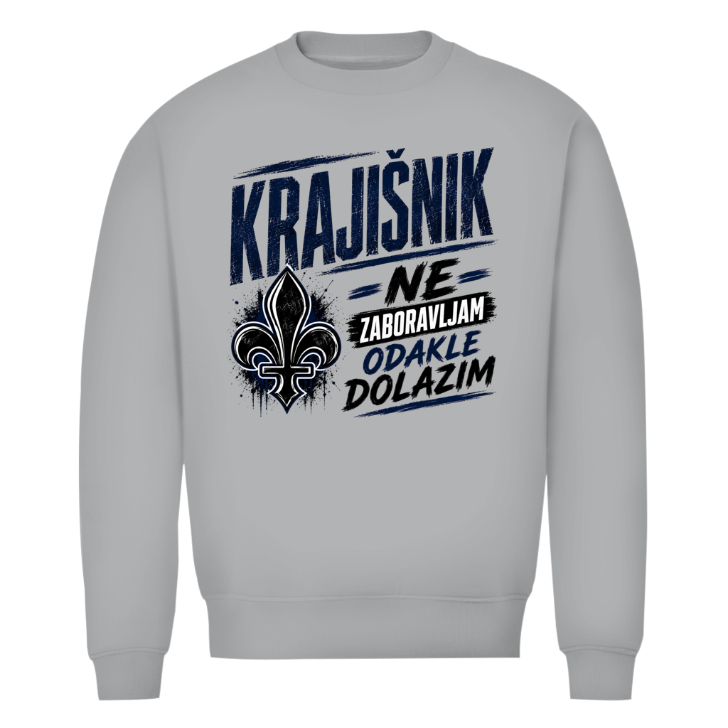 Krajisnik Herren Premium Bio Sweatshirt Ne zaboravljam odakle dolazim