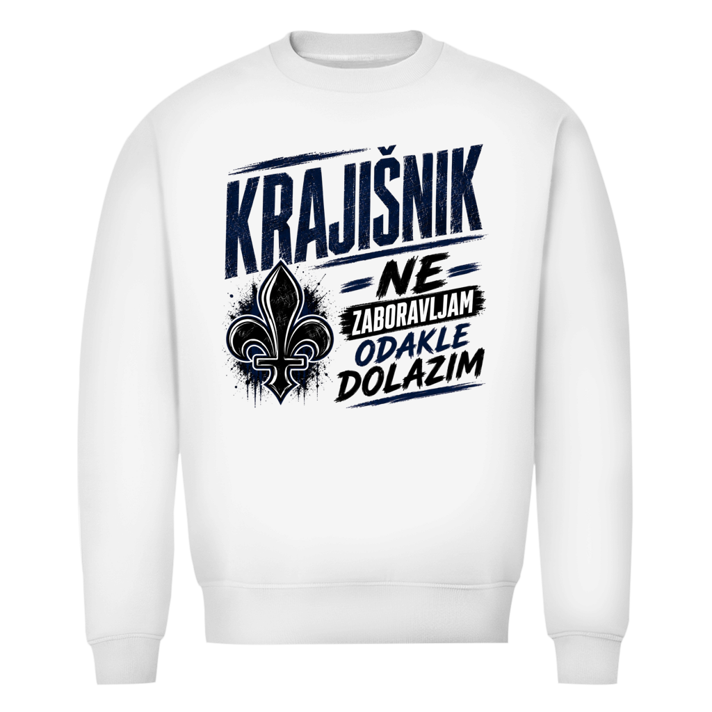 Krajisnik Herren Premium Bio Sweatshirt Ne zaboravljam odakle dolazim