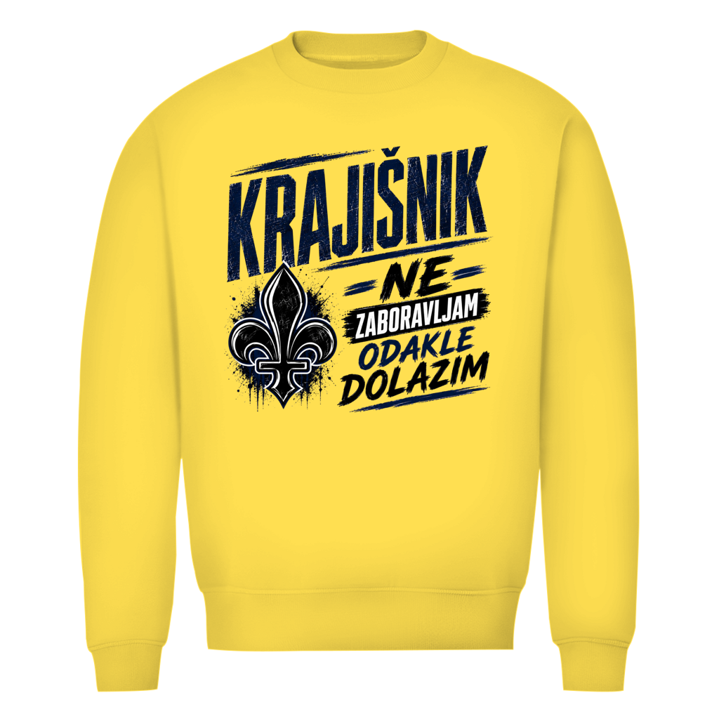 Krajisnik Herren Premium Bio Sweatshirt Ne zaboravljam odakle dolazim
