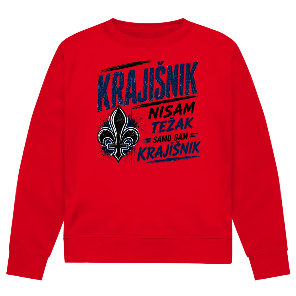 Krajisnik Herren Premium Bio Sweatshirt Nisam tezak samo sam Krajisnik