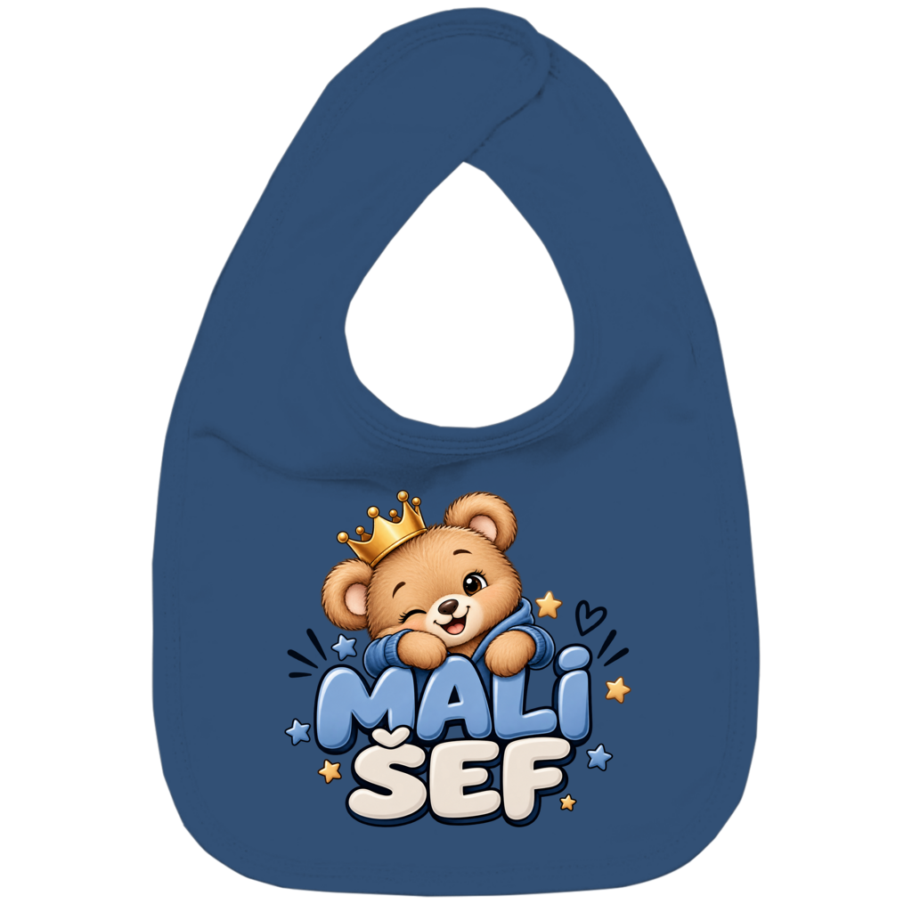 Portikla za bebe „Mali šef“ – Slatki medvjedić s krunom | Balkan Baby