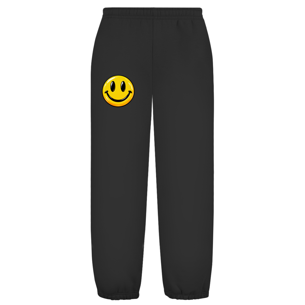 Oversize mekani donji dio trenerke – Smiley | Unisex donji dio trenerke