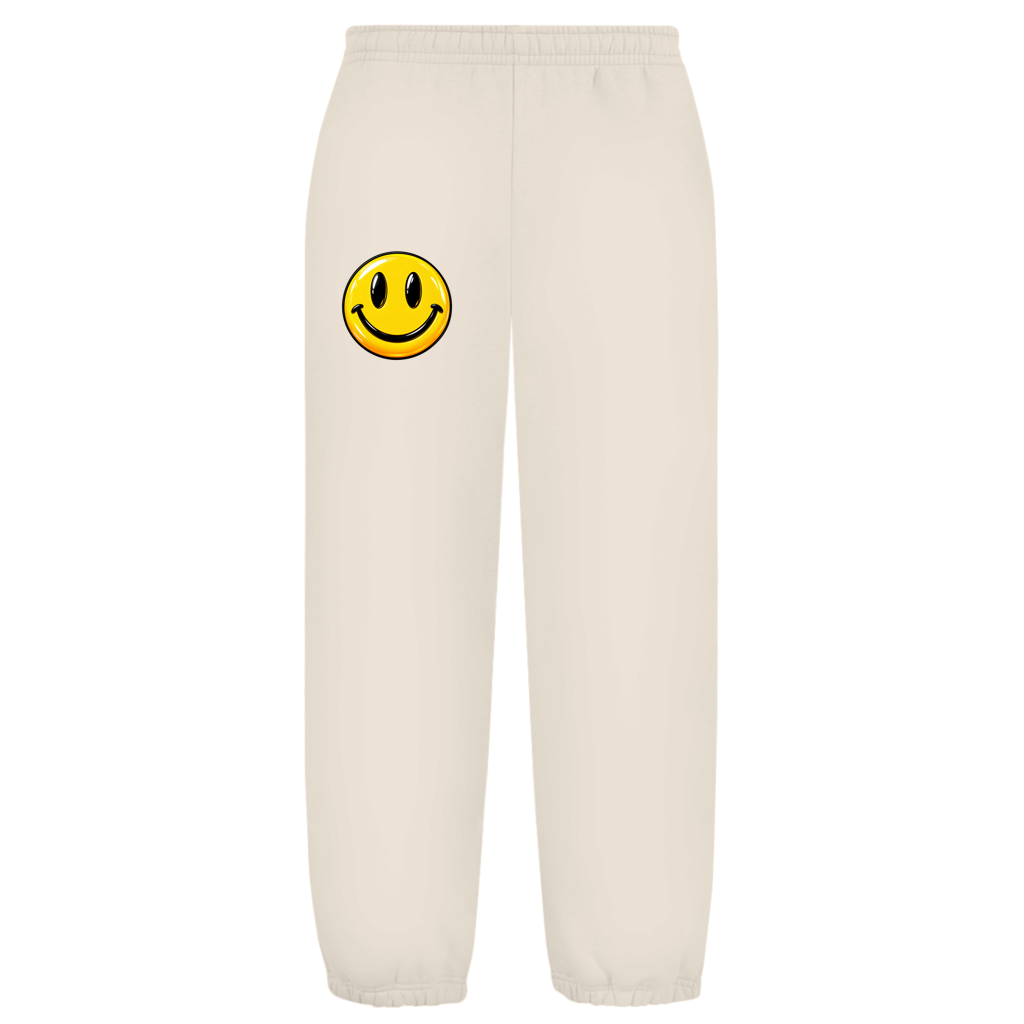 Oversize mekani donji dio trenerke – Smiley | Unisex donji dio trenerke