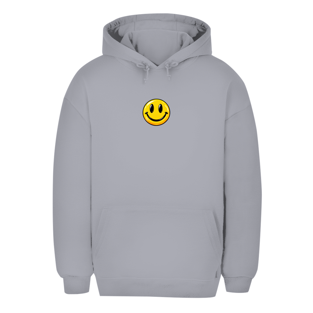 Unisex oversize dukserica – Smiley | Happy Vibes dukserica sa kapuljačom, mali motiv